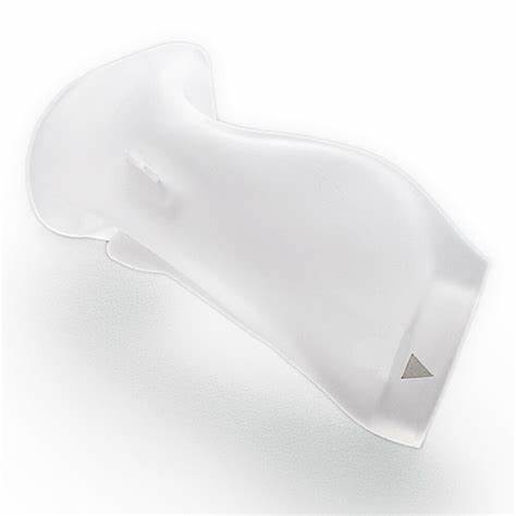 A Respironics Dreamwear Nasal CPAP Mask Cushion on a white surface.