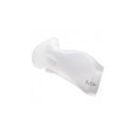 A white plastic Respironics Dreamwear Nasal CPAP Mask Cushion with the letter "m" on it.