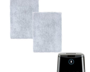 A pair of black and white pillows on a white background, with discount Fisher & Paykel SleepStyle Series Standard CPAP Filters (2 Pack) available.