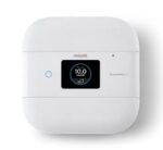 White Philips smart device with a digital screen displaying "10.0" and a circular blue button on the left.