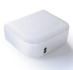 A small, white, square plastic box with rounded edges and the number 3 printed on its side.