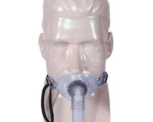 A mannequin head with a Fisher & Paykel Oracle 452 Oral CPAP mask (Fit Pack) on it.