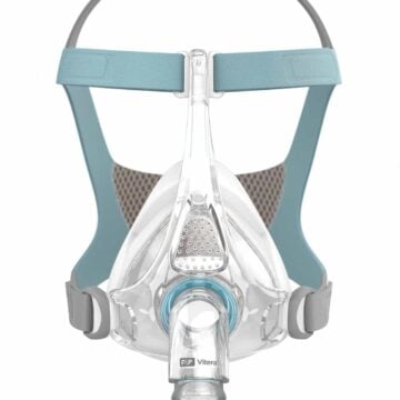 An image of a Fisher & Paykel Vitera Full Face CPAP Mask on a white background.