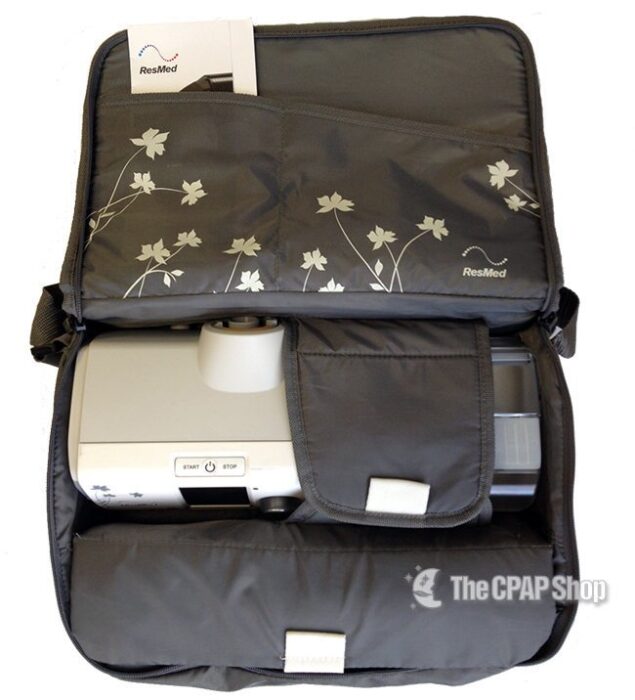 A discounted ResMed AirSense S10 Autoset for Her APAP Machine with HumidAir Humidifier with a camera inside of it.