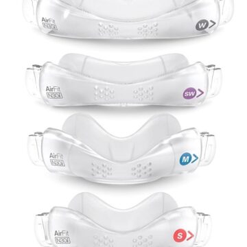 Four different types of ResMed AirFit N30i Nasal CPAP Mask Cushions on a white background.