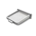 A small white tray with a small amount of sand in it used for Respironics Dreamstation Go Washable/Reusable CPAP Filters (2 Pack).