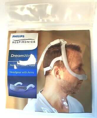 Respironics Dreamwear Nasal CPAP Mask Headgear with Arms for narcolepsy, obstructive sleep apnoe and cpap nasal mask.
