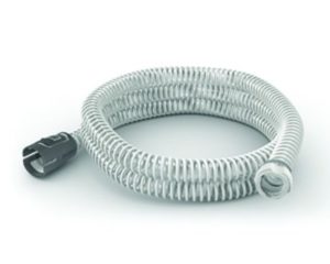 A ResMed AirMini Tubing on a silver background.