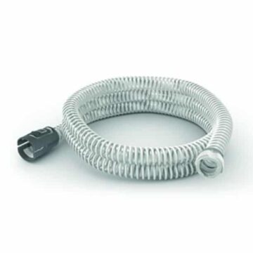 A ResMed AirMini Tubing on a silver background.