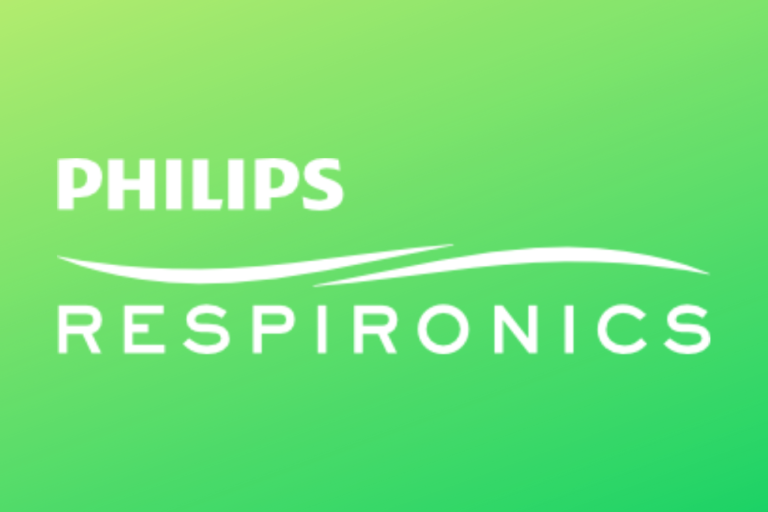 Brand Spotlight: Philips Respironics logo on a green background.