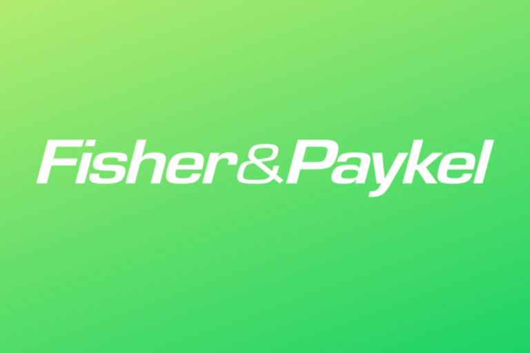 Fisher & Paykel logo featuring Brand Spotlight: Breas on a green background.