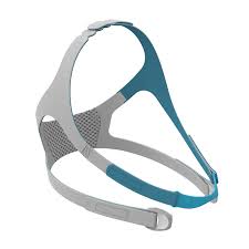 A blue and grey headband for the Fisher & Paykel Evora Full Face CPAP Mask Headgear.