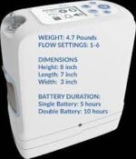 An image of the Inogen One G5 Portable Oxygen Concentrator with 16 Cell Battery/Extended Life Battery.