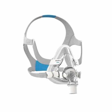 A ResMed AirTouch F20 Full Face CPAP Mask on a white background.