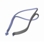 A blue and purple headband with a blue strap is a stylish addition to the ResMed AirFit P10 Nasal Pillow CPAP Mask Original Headgear (Non-Adjustable).