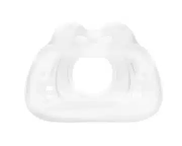 The ResMed AirFit F40 Full Face CPAP Mask Cushion is a clear silicone cushion for full face masks, shown from above on a white background. It is designed for use with the ResMed AirFit F40 CPAP mask.