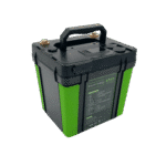 The EXP 240 PRO LiFePO4 CPAP Battery, available in green and black, features a 60Ah capacity and a convenient handle. It's the perfect choice for a reliable portable CPAP battery backup.