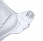 Close-up of a clear plastic water chamber part for the CSpring MK3 Automatic CPAP Water Chamber Replenishing System, featuring a screw hole and smooth, curved edges.