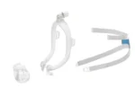 Displayed on a white background are non-magnetic cushion, frame, and headgear parts for the ResMed AirFit F30i Full Face CPAP Mask (Non-Magnetic).
