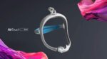 The ResMed AirTouch N30i Nasal CPAP Mask (Fit Pack) is shown in gray with a blue head strap on a dark background with pink accents, offering comfort and security for restful nights.