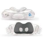 The ResMed AirTouch N30i Nasal CPAP Mask (Fit Pack) includes two clear silicone masks with headgear clips, shown front and back, for a comfortable sleep therapy experience.