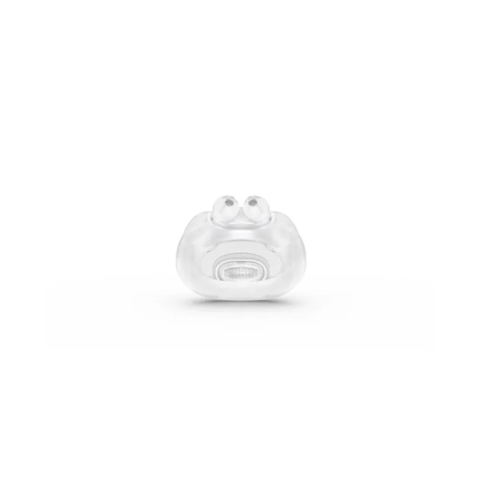ResMed AirFit X30i Standard Oral Cushion, a clear silicone piece with two rounded openings and a central oval vent, compatible with ResMed AirFit X30i, shown on a white background.