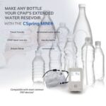 The Cspring Mini Portable CPAP Water Replenishment System offers a convenient way to replenish water on the go.