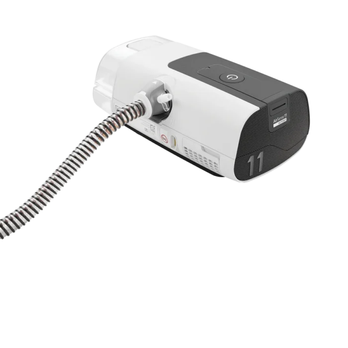 The ResMed ClimateLineAir 11 Oxy Heated Tubing is a flexible, heated tube designed for effective sleep apnea therapy with compact CPAP machines.