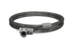ResMed ClimateLineAir 11 Oxy Heated Tubing: black and gray coiled hose with connectors on both ends, designed for sleep apnea machines. Compatible with ClimateLineAir 11.