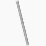 The Fisher & Paykel Evora Full Face CPAP Mask Tubing is a flexible metal hose with threaded fittings on both ends, shown on a white background—ideal for connecting to CPAP devices.